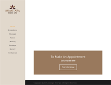 Tablet Screenshot of anantara-spa.com